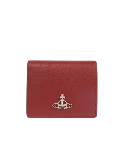 Vivienne Westwood Snap Wallet In Red