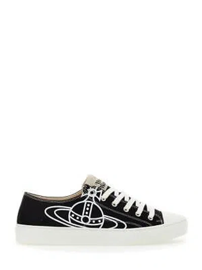 Pre-owned Vivienne Westwood Sneaker Plimsoll In Black