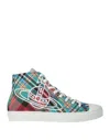 Vivienne Westwood Tartan Pattern High Sneakers In Red