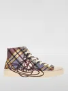 Vivienne Westwood High Top Plimsoll Tartan Canvas Mc-haze 7-40 Women In Multicolor
