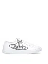 Vivienne Westwood Low Top Canvas Plimsoll Sneakers In White