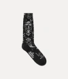 Vivienne Westwood Sock Checkboard Black 9-11 Unisex