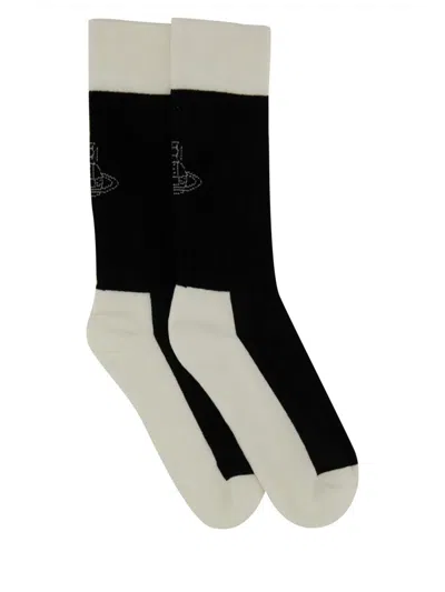 Vivienne Westwood Socks With Logo In Black