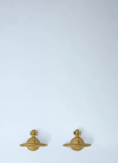 Vivienne Westwood Solid Orb Earrings In Neutral