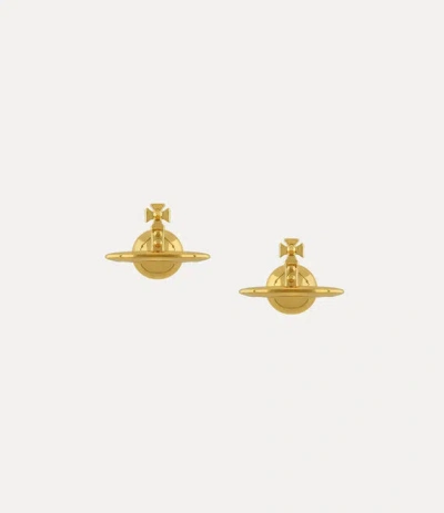 Vivienne Westwood Solid Orb Earrings In Gold