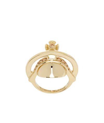 Vivienne Westwood Solid Orb Ring In Gold