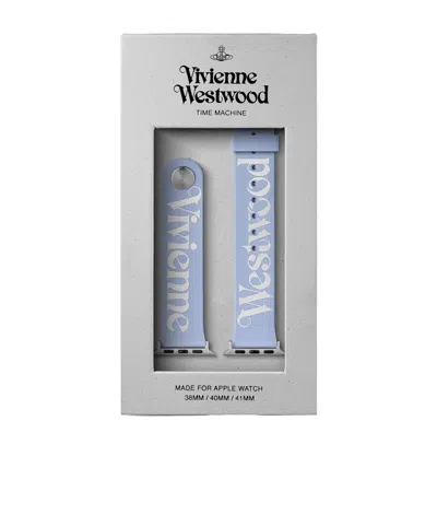 Vivienne Westwood Solidcolor Watch Strap In Blue