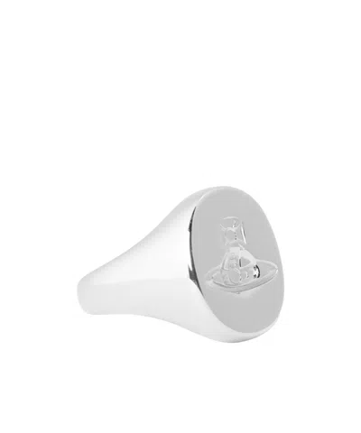 Vivienne Westwood Solitaire Ring In White