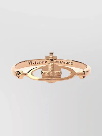 Vivienne Westwood Sphere Orb Polished Finish Ring In Gold