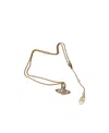 Vivienne Westwood Sphere Pattern Necklace In Yellow