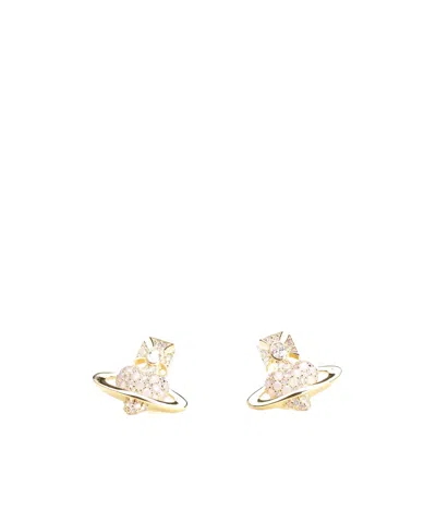 Vivienne Westwood Spherical Decorative Earrings In Yellow