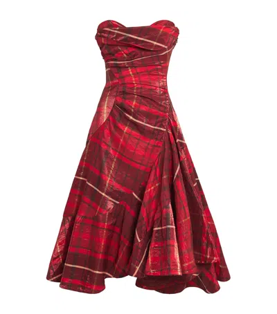 Vivienne Westwood Spiral Midi Dress In Multi
