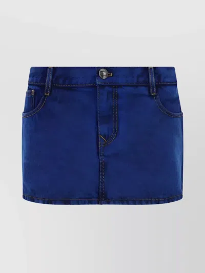 Vivienne Westwood Denim Foam Mini Skirt For In Blue