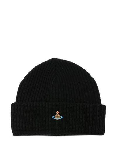 Vivienne Westwood Sporty Beanie Accessories In Black
