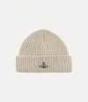 Vivienne Westwood Sporty Beanie Sporty Knit White Os-u Unisex In White