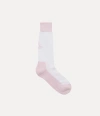 Vivienne Westwood Sporty Sock Sporty Whitepink 4-5 Unisex In Pink