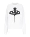 Vivienne Westwood Spray Orb-print Cotton Sweatshirt In White