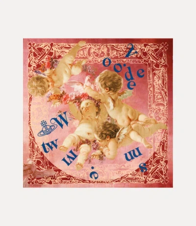 Vivienne Westwood Spring Cherub Square Pink Primavera Cherubs Unisex In Red