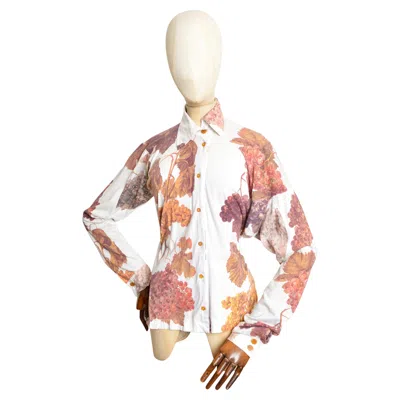 Pre-owned Vivienne Westwood Spring / Summer 1997  Renaissance Grapes Pattern Shirt - Blouse In Purple