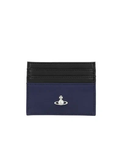Vivienne Westwood Square Card Holder In Blue
