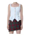 Vivienne Westwood Square-neck Button Down Top In Multi