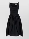 Vivienne Westwood Draped Neckline Waist Gathered Sleeveless Dress