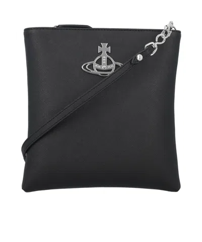 Vivienne Westwood Squire Satchel Bag In Black