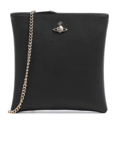 Vivienne Westwood Squire Square Chain Shoulder Bag In Multicolor