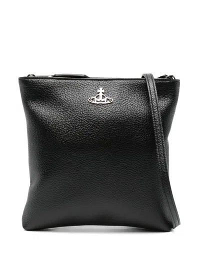 Vivienne Westwood Squire Square Cross Body Bag In Black