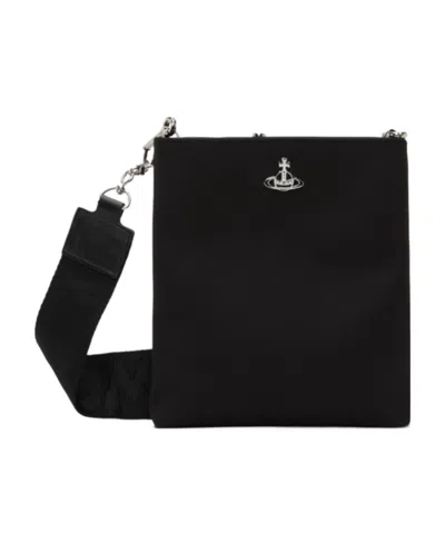 Vivienne Westwood Squire Square Cross-body Bag In Black