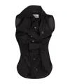 Vivienne Westwood Sleeveless Collared Shirt Button Detailing
