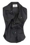 Vivienne Westwood Sleeveless Collared Shirt Button Detailing