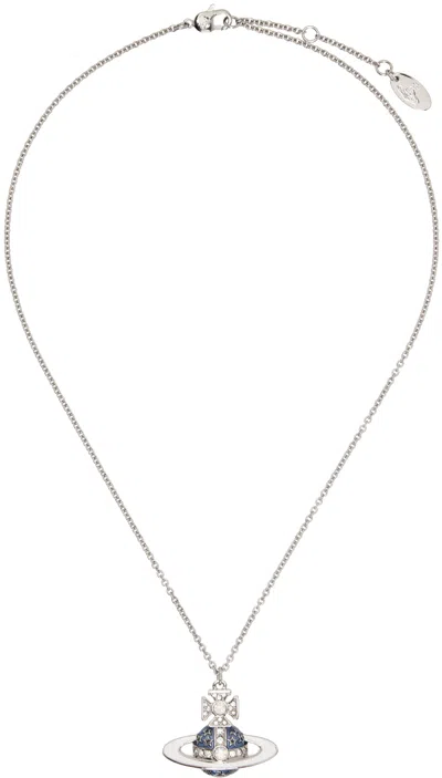 Vivienne Westwood Ssense Exclusive Capsule Silver Roxanne Pendant Necklace In Metallic