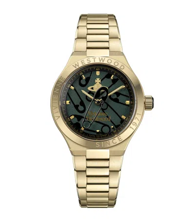 Vivienne Westwood Stainless Steel Berwick Watch In Gold
