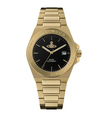 Vivienne Westwood Stainless Steel Hanwell Watch In Gold