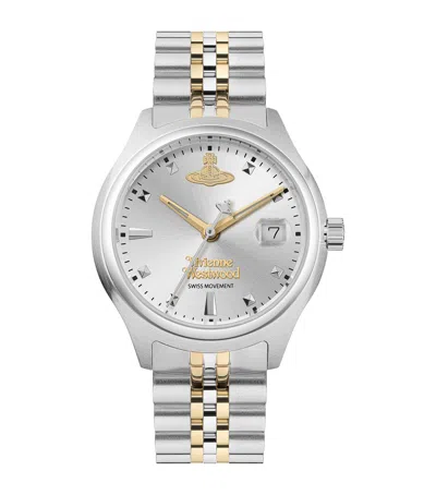 Vivienne Westwood Stainless Steel Little Camberwell Watch In Silver