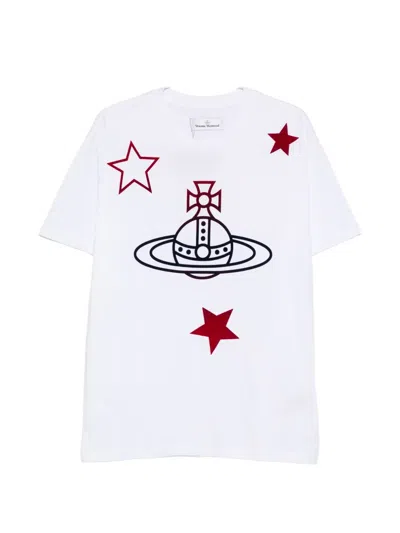 Vivienne Westwood Star Orb T-shirt In White