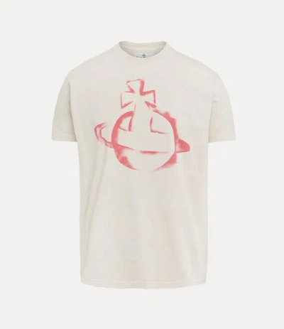 Vivienne Westwood Stencil Orb Classic T-shirt Cotton Beige Xl Unisex