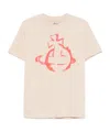 Vivienne Westwood Stencil Orb Classic T-shirt Cotton Beige Xl Unisex In Nude