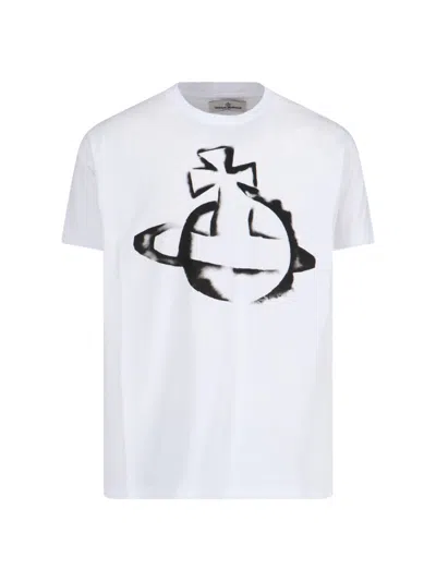 VIVIENNE WESTWOOD STENCIL ORB LOGO T-SHIRT