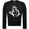 Vivienne Westwood Stencil Orb Sweatshirt Black In Black
