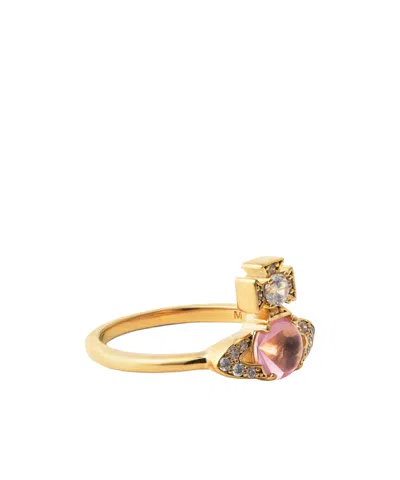 Vivienne Westwood Sterlingsilver Orb Ring In Multi