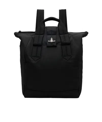 Vivienne Westwood Steven Zip-top Backpack In Black
