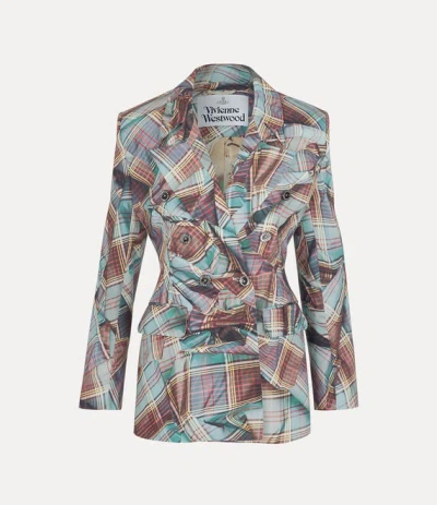 Vivienne Westwood Stewart Jacket Wool Multi-tartan 46 Women