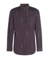 Vivienne Westwood Striped Pattern Button-down Collar Long Sleeves Shirt In Purple