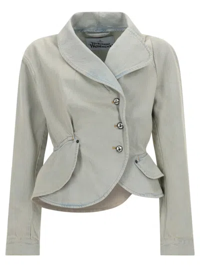 Vivienne Westwood Stormy Denim Jacket In Blue