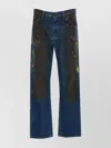 Vivienne Westwood Straight Leg Painted Jeans With Paint Splatter