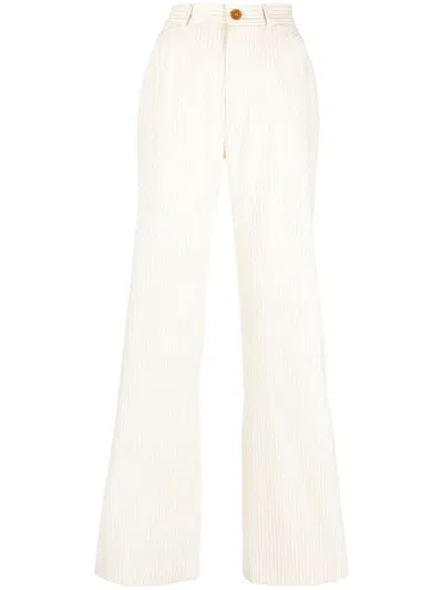 Vivienne Westwood Straight-leg Tailored Trousers In Weiss