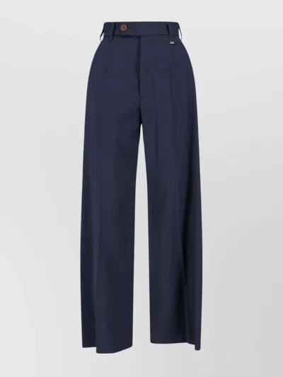 VIVIENNE WESTWOOD STRAIGHT LEG TROUSERS HIGH WAIST