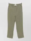 Vivienne Westwood Straight Leg Trousers Turn-up Hem In Green